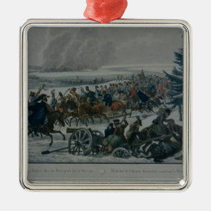The retreat of the French army from Moscow Metal Tree Decoration