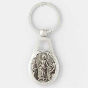The Retreen Christ stands on a hill Key Ring