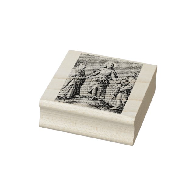 The Retreen Christ stands on a hill  Rubber Stamp (Stamp)