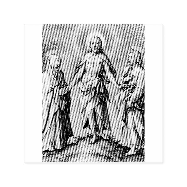 The Retreen Christ stands on a hill  Self-inking Stamp (Design)