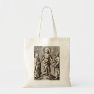 The Retreen Christ stands on a hill Tote Bag