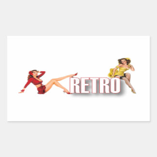 The RETRO Brand Rectangular Sticker