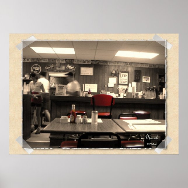 The Retro Diner Poster (Front)