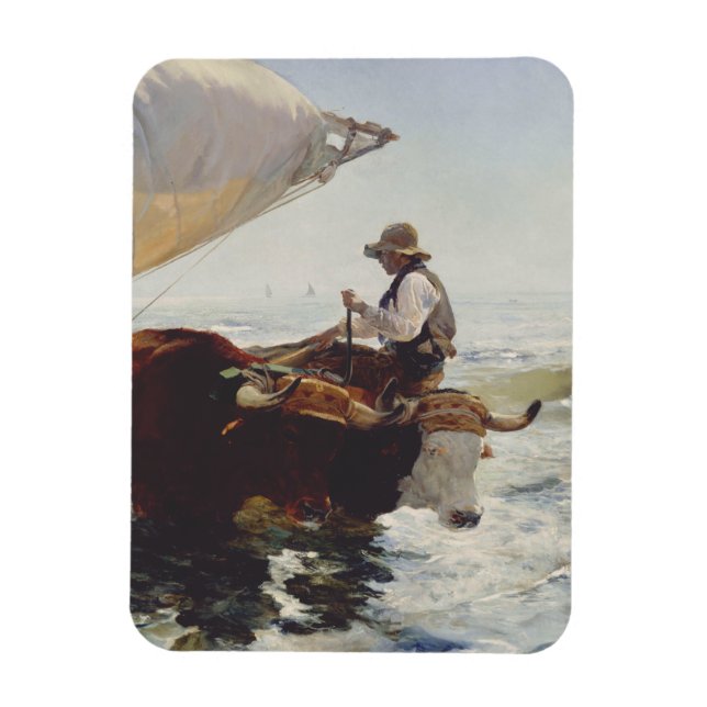 The Return from Fishing Magnet (Vertical)