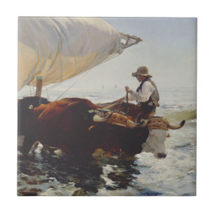 The Return from Fishing Tile