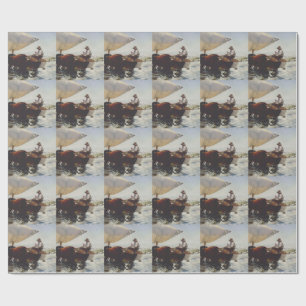 The Return from Fishing Wrapping Paper