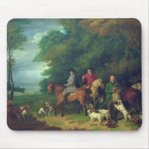 The Return from Shooting, 18th century Mouse Mat