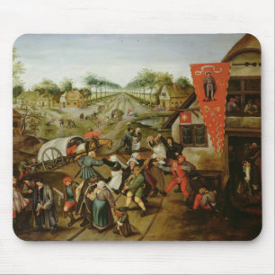 The Return from the Kermesse (oil on panel) Mouse Mat