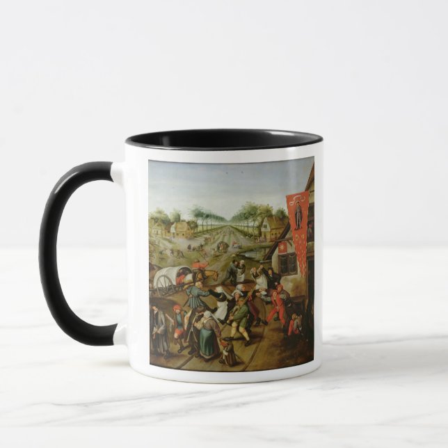 The Return from the Kermesse (oil on panel) Mug (Left)