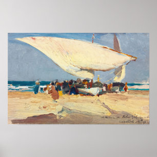 The Return Of The Catch. Valencia Beach (1898)  Poster