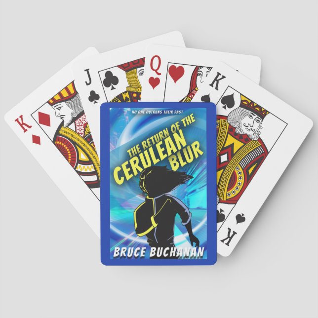 The Return of The Cerulean Blur Playing Cards (Back)