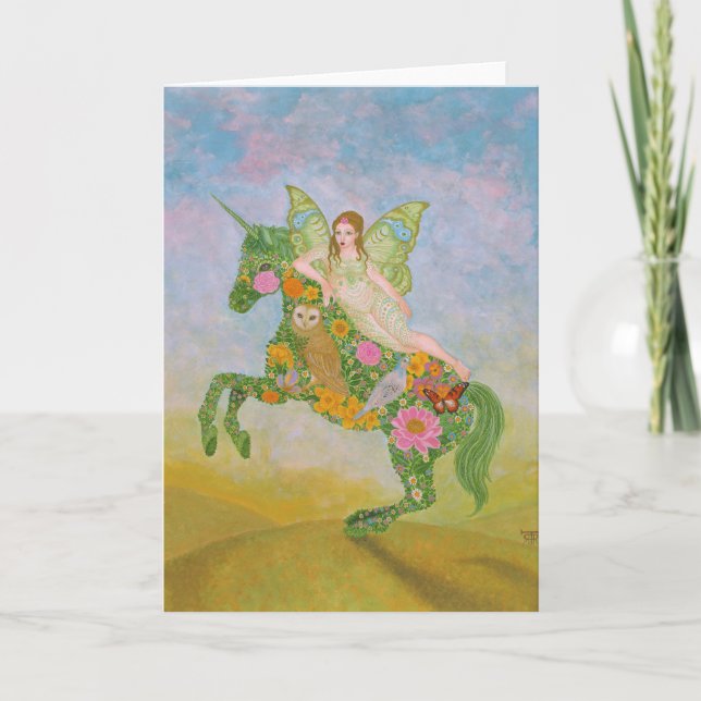 the return of the green fairy greeting card (Front)