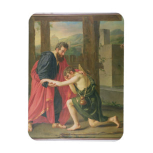 The Return of the Prodigal Son, 1823 (oil in canva Magnet