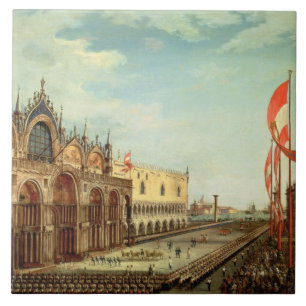 The Return of the St. Mark Troops to Venice Tile