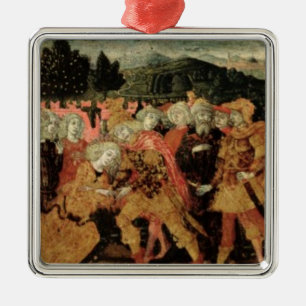 The Return of Ulysses, cassone panel, Sienese Metal Tree Decoration