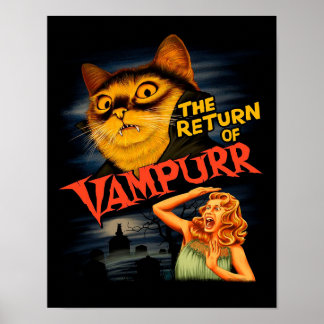 The Return of Vampurr |Adorable Cat Poster