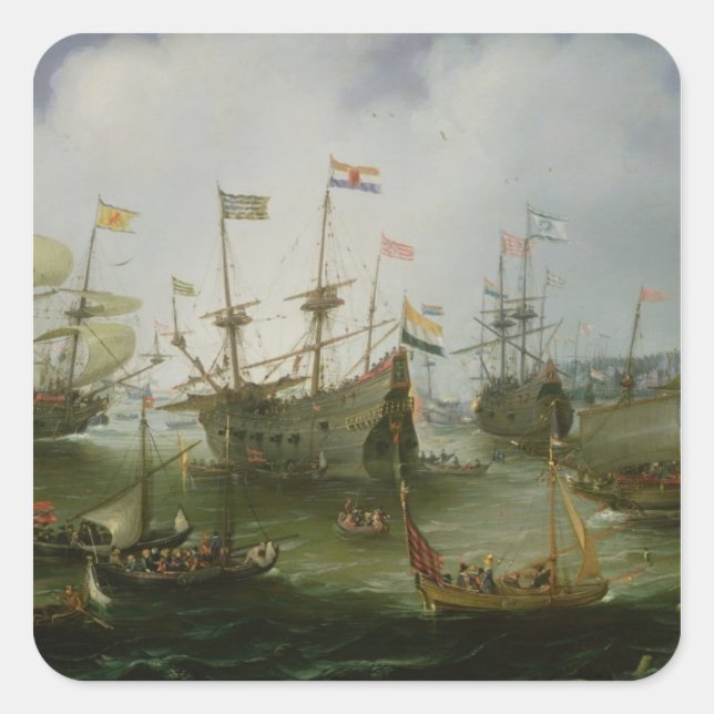 The Return to Amsterdam Square Sticker (Front)