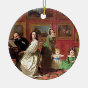 The Rev. and Mrs Palmer-Lovell with their daughter Ceramic Tree Decoration