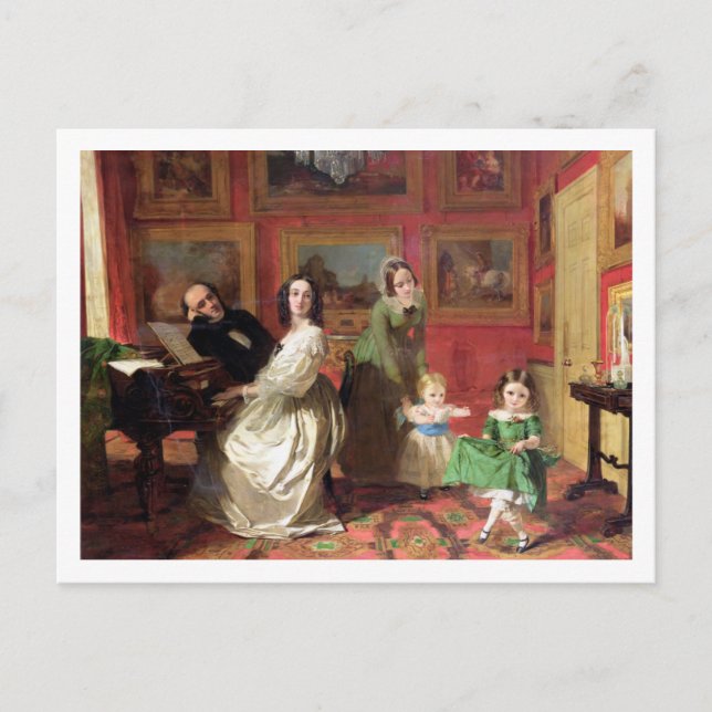 The Rev. and Mrs Palmer-Lovell with their daughter Postcard (Front)