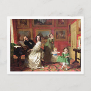 The Rev. and Mrs Palmer-Lovell with their daughter Postcard