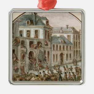 The Reveillon Riot of April, 1789 Metal Tree Decoration