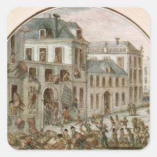 The Reveillon Riot of April, 1789 Square Sticker