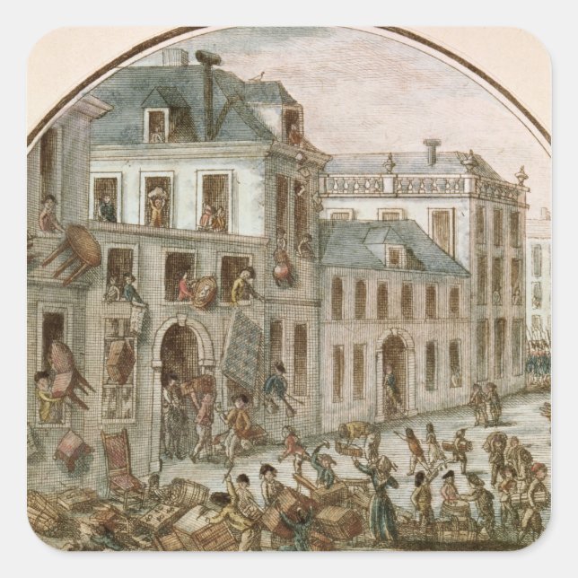 The Reveillon Riot of April, 1789 Square Sticker (Front)