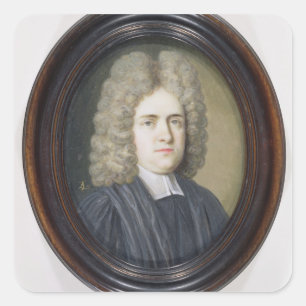 The Reverend Dr. Harris (w/c and gouache over grap Square Sticker