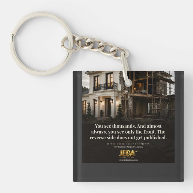 The Reverse Side Book Quote Key Ring (Front)