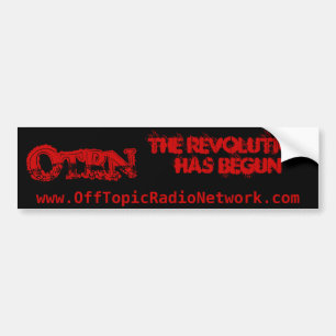 The REVOLUTION bumper sticker