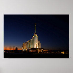 The Rexburg LDS Temple Poster