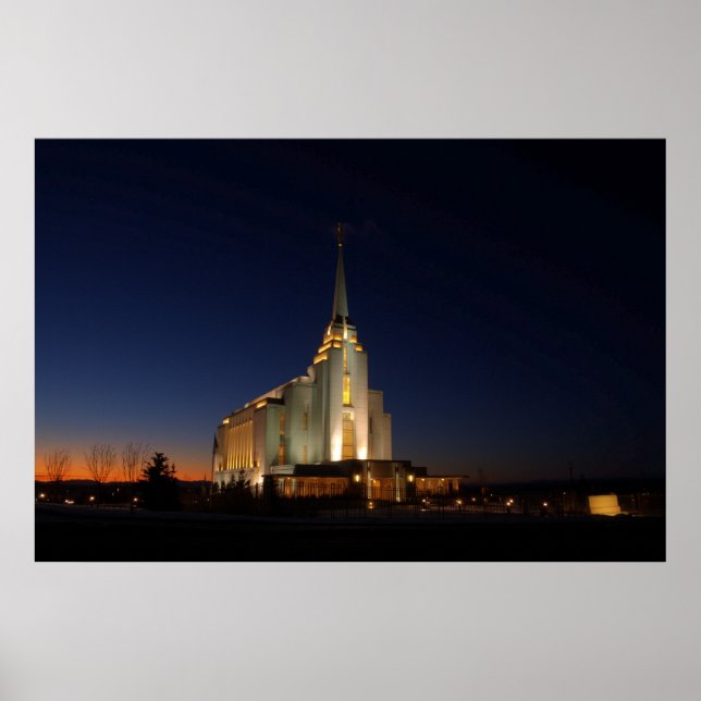 The Rexburg LDS Temple Poster (Front)