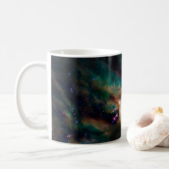 The Rho Ophiuchi Cloud Complex. Coffee Mug (With Donut)