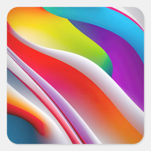 The Rhythm of the Waves Square Sticker
