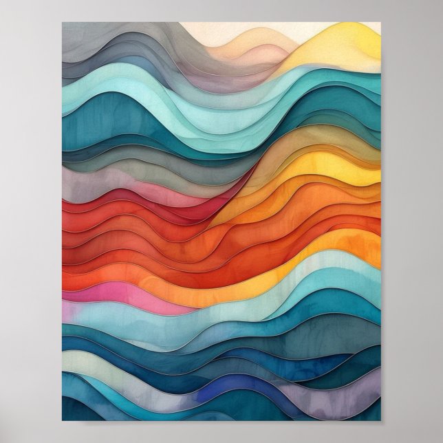 The Rhythmic Convergence of Fluid Stratification Poster (Front)