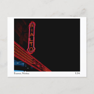 The Rialto - Bozeman, Montana Postcard