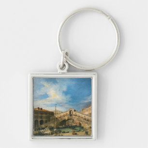 The Rialto Bridge from the South by Canaletto Key Ring