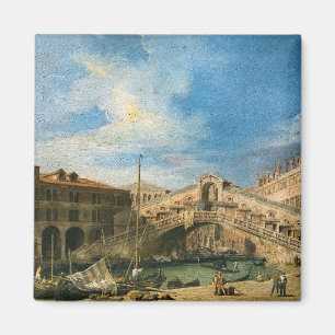 The Rialto Bridge from the South by Canaletto Magnet