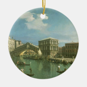 The Rialto Bridge, Venice Ceramic Tree Decoration