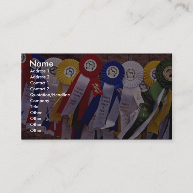 The Ribbons Business Card (Front)