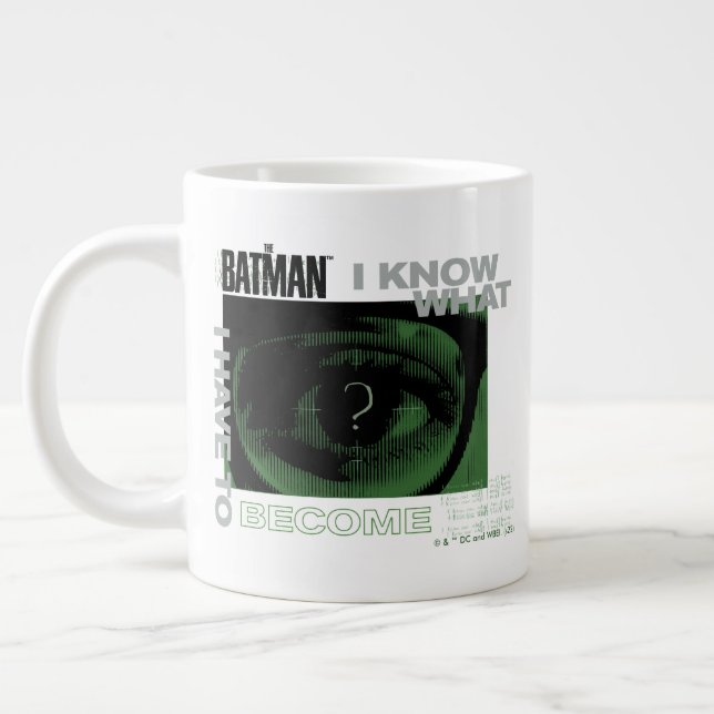 The Riddler "I Know What I Have To Become" Large Coffee Mug (Left)
