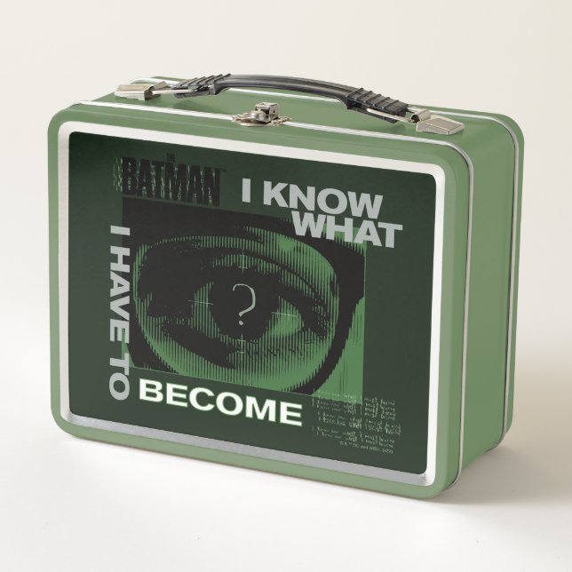 The Riddler "I Know What I Have To Become" Metal Lunch Box (Front)