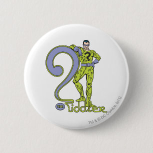 The Riddler & Logo Green 6 Cm Round Badge