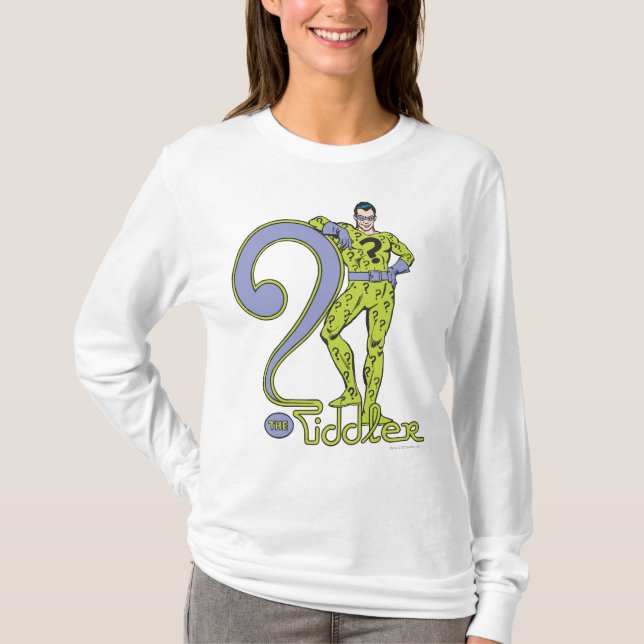 The Riddler & Logo Green T-Shirt (Front)