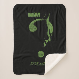 The Riddler "To The Batman" Question Mark Sherpa Blanket