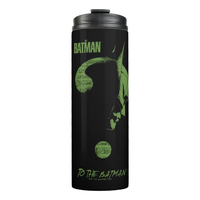 The Riddler "To The Batman" Question Mark Thermal Tumbler (Front)