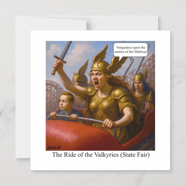 The Ride of the Valkyries (State Fair) Magnetic Invitation (Front)