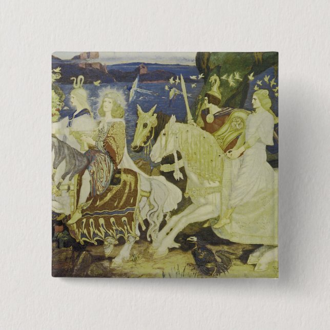 The Riders of the Sidhe 15 Cm Square Badge (Front)