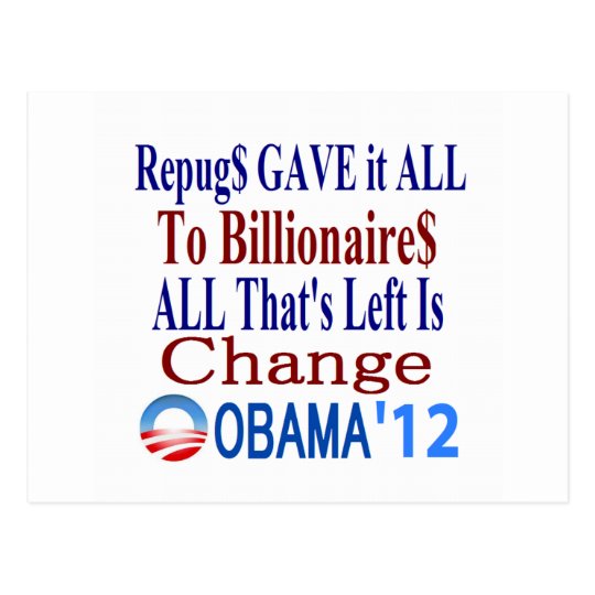 The Right Gave It All To Billionaires Postcard