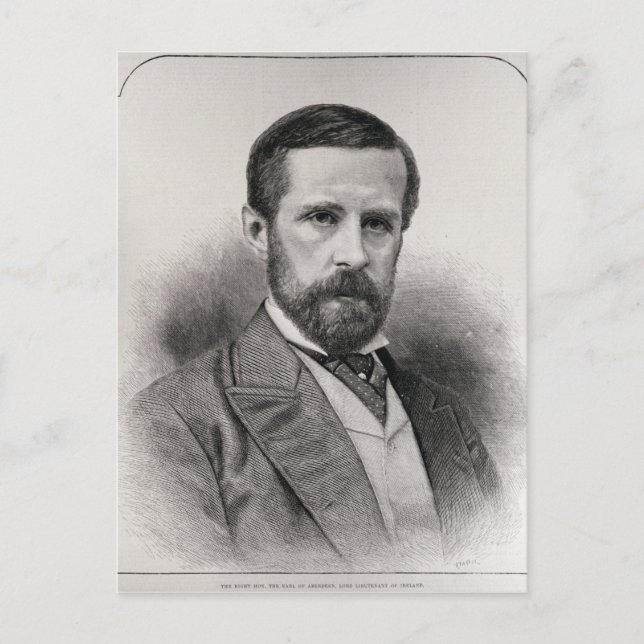 The Right Hon. The Earl of Aberdeen Postcard (Front)